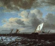 Jacob van Ruisdael Rough Sea oil on canvas